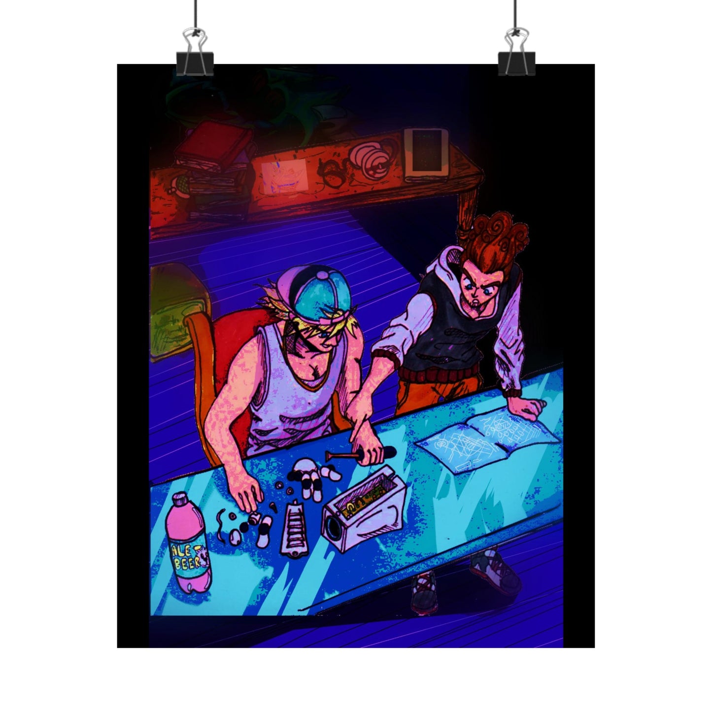 K&C Lab Mix Matte Poster