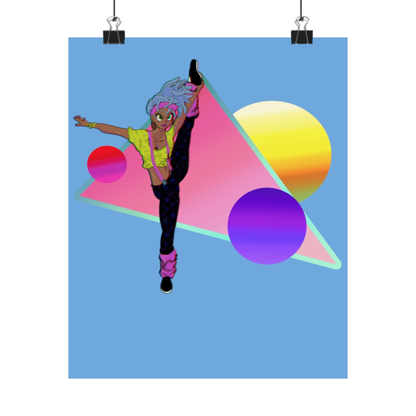 80s Gymnast Matte Poster