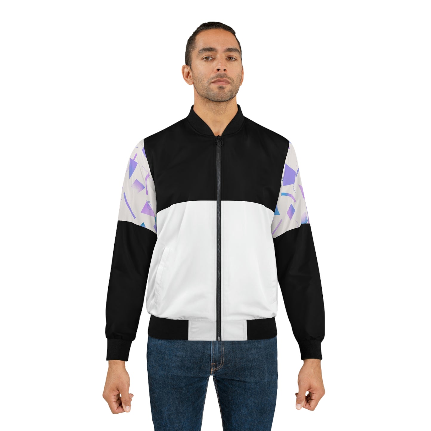 Retro Gymnast Men's Bomber Jacket (AOP)