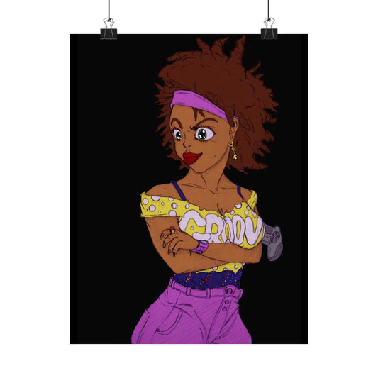 Gamer Gal Matte Poster