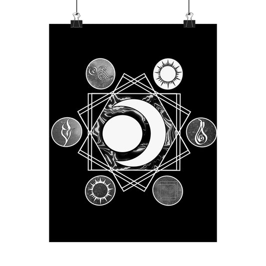 Elements Hex Matte Poster
