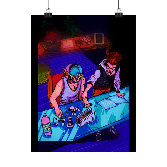 K&C Lab Mix Matte Poster