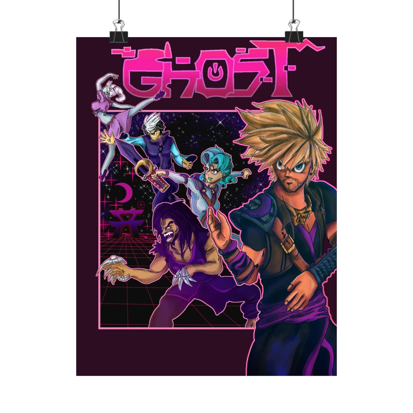 Original Purple Moons Matte Poster