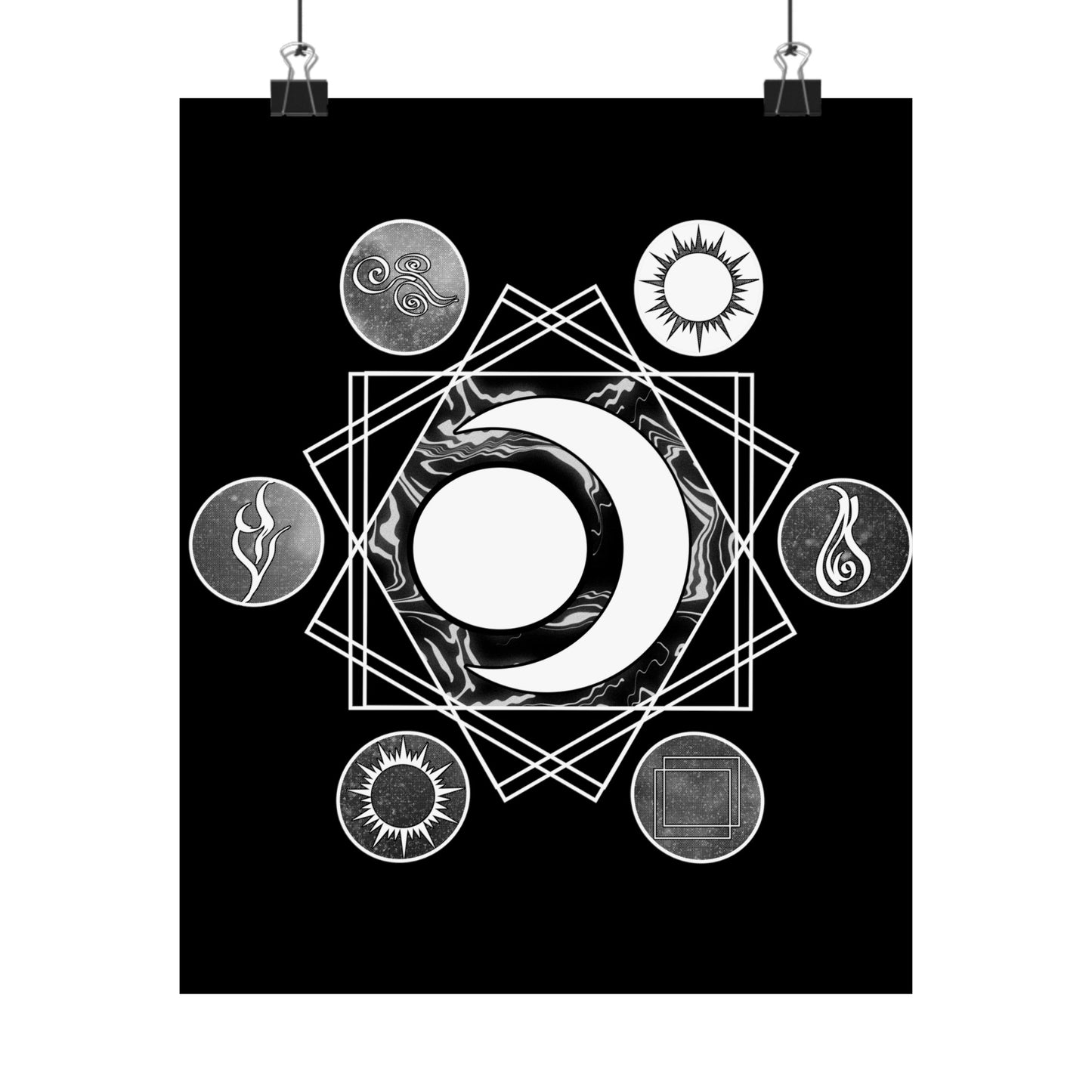 Elements Hex Matte Poster