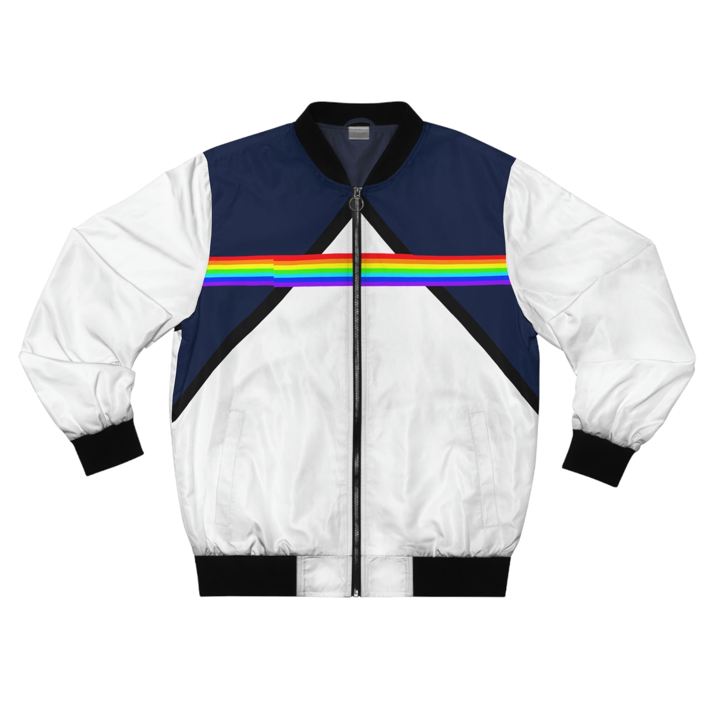 Retro Rainbow Men's Bomber Jacket