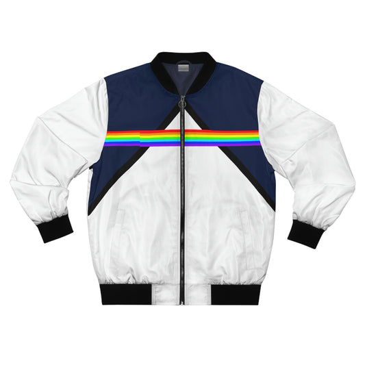 Retro Rainbow Men's Bomber Jacket